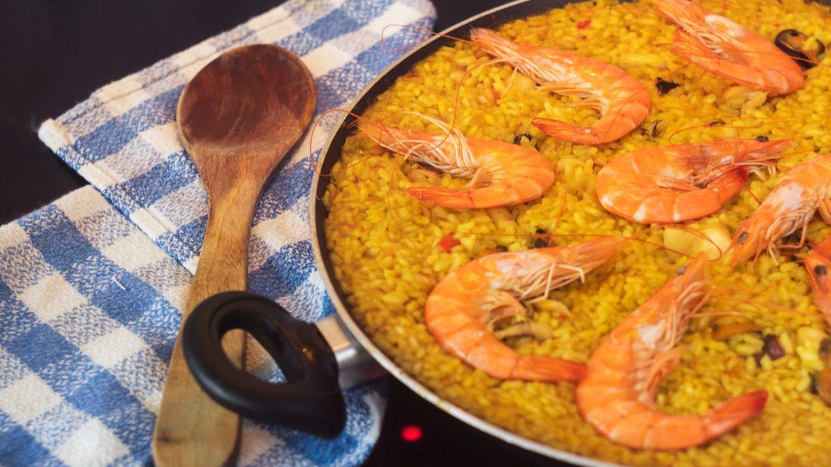 Arroz con Gambas y Calamar (Rice with Shrimp and Squid)