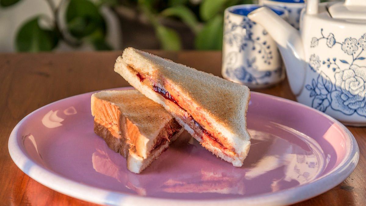Peanut butter and jelly sandwich