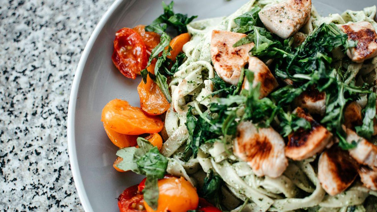 Pesto chicken pasta