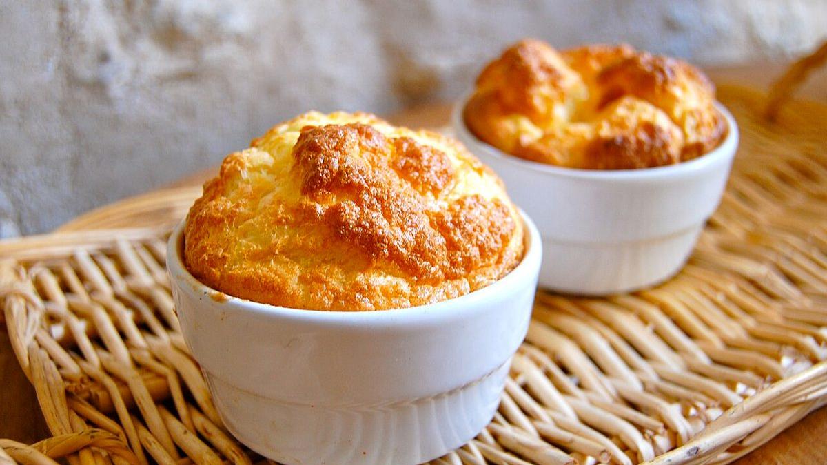 Three-Cheese Soufflés